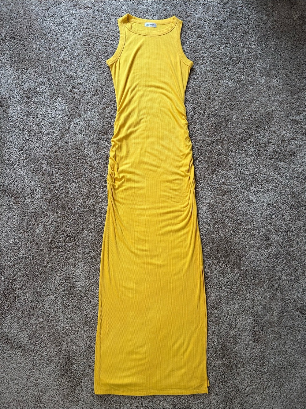 Yellow Sleeveless Maxi Dress
